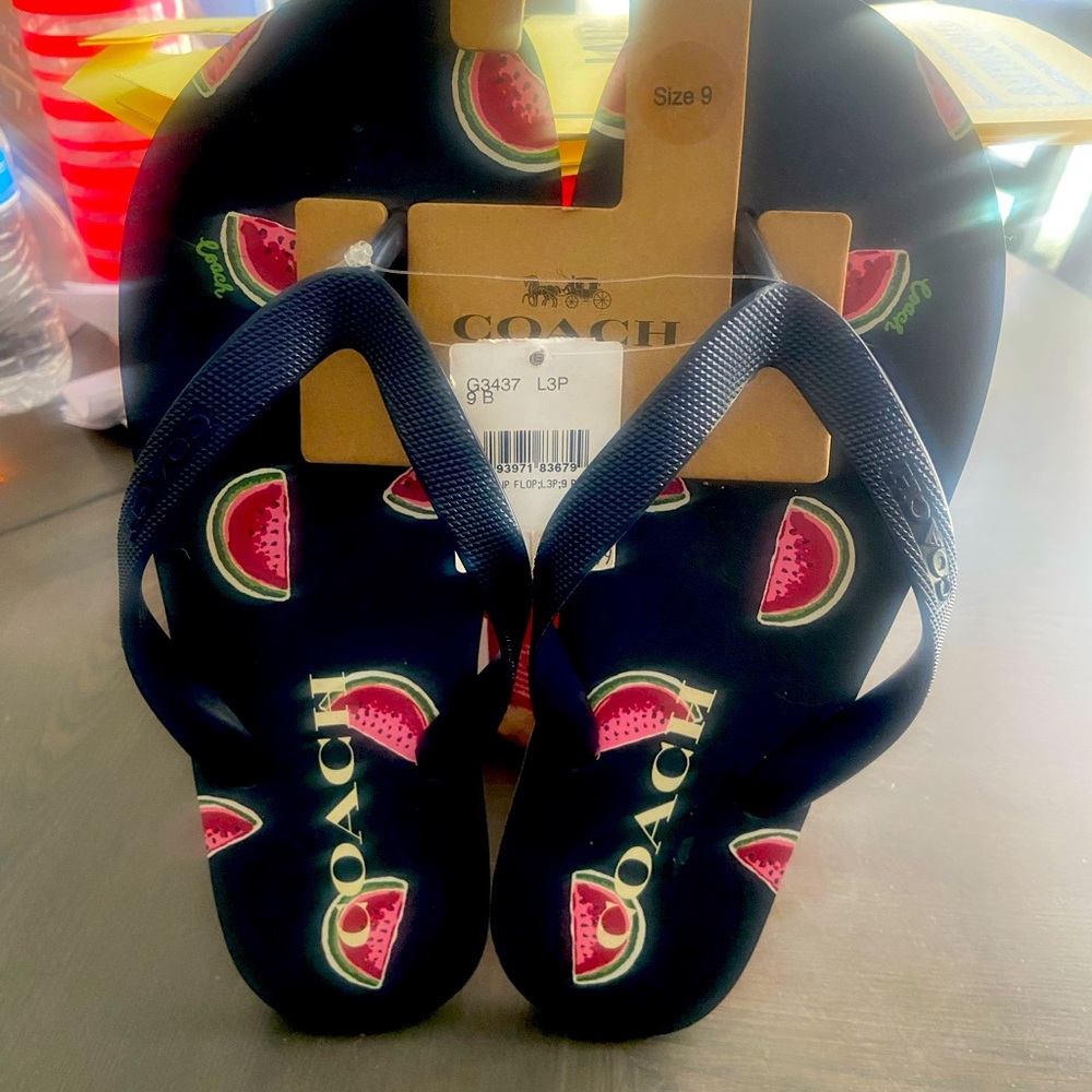 New Coach Flip Flops